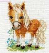 Сувенир для вышивания Белогривая лошадка