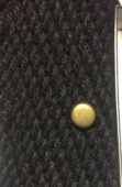 Пукля малая 5 мм латунь с шипами