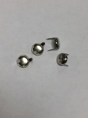 Пукля малая 5*5 мм серебро с шипами ( упаковка 20штук)
