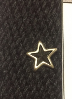 Пукля 10мм*10мм звезда серебро (упаковка 15шт)